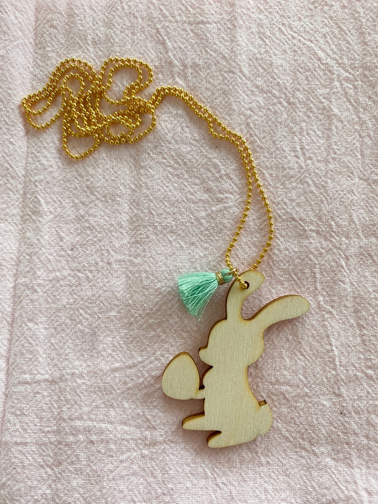 Kette Osterhase türkis