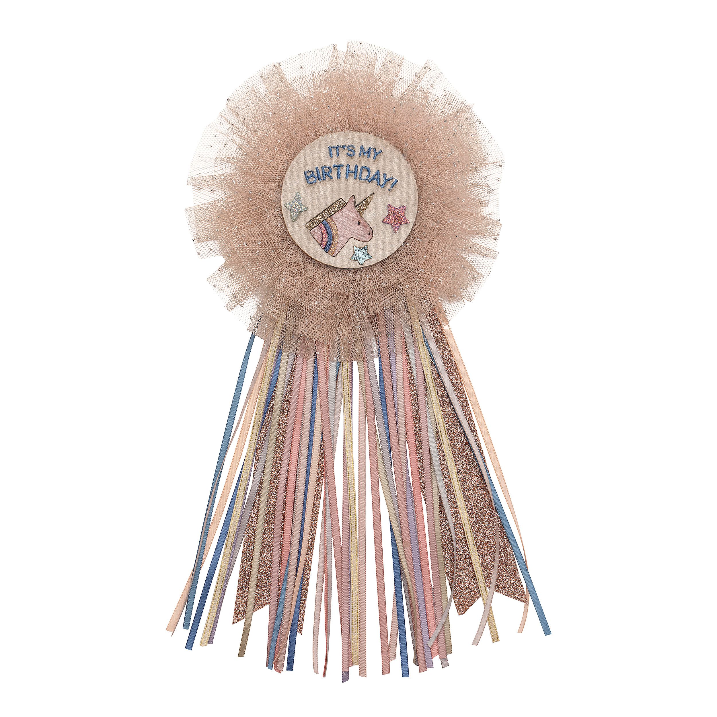 Birthday Rosette mit Einhorn