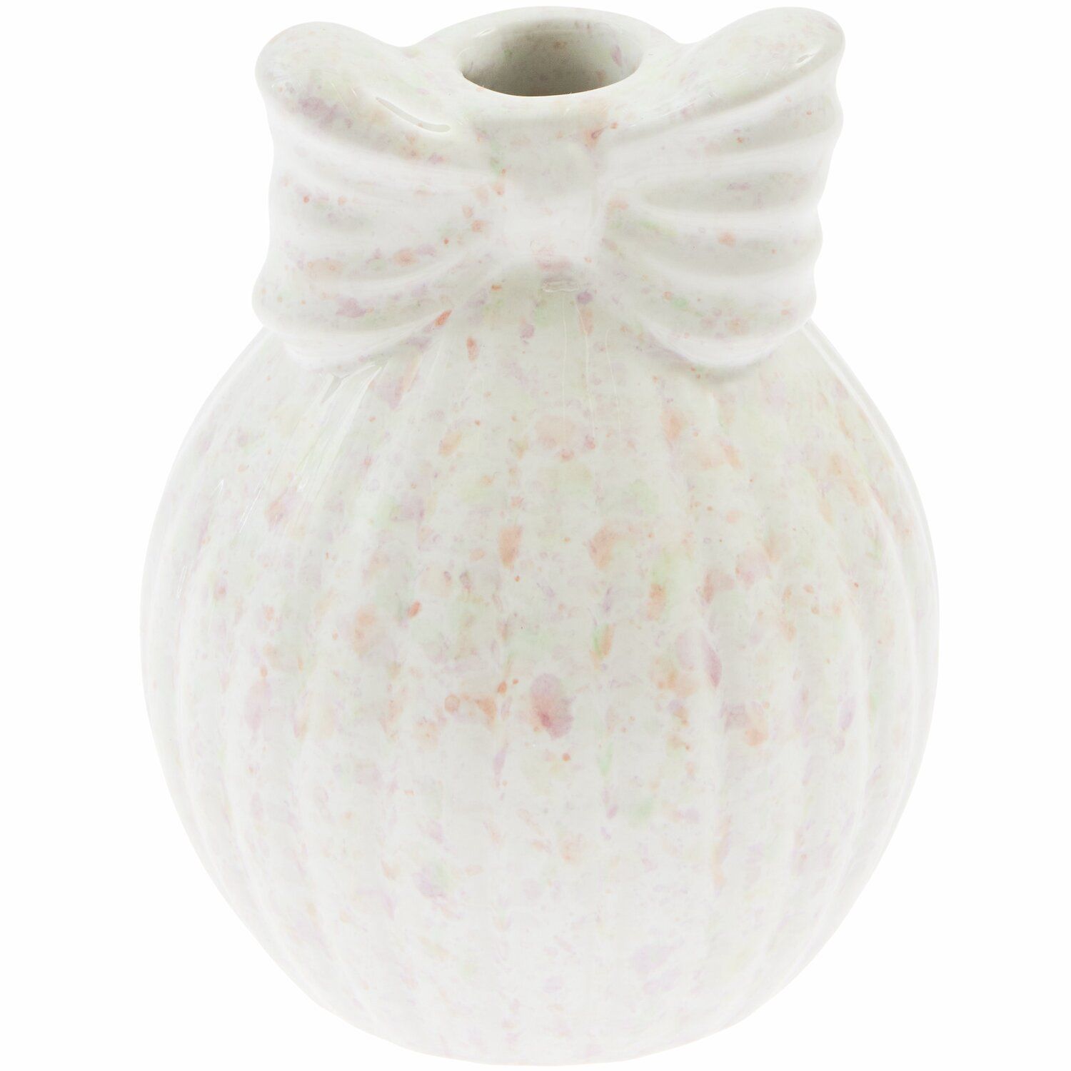 Porzellan Vase Schleife auf Kugel