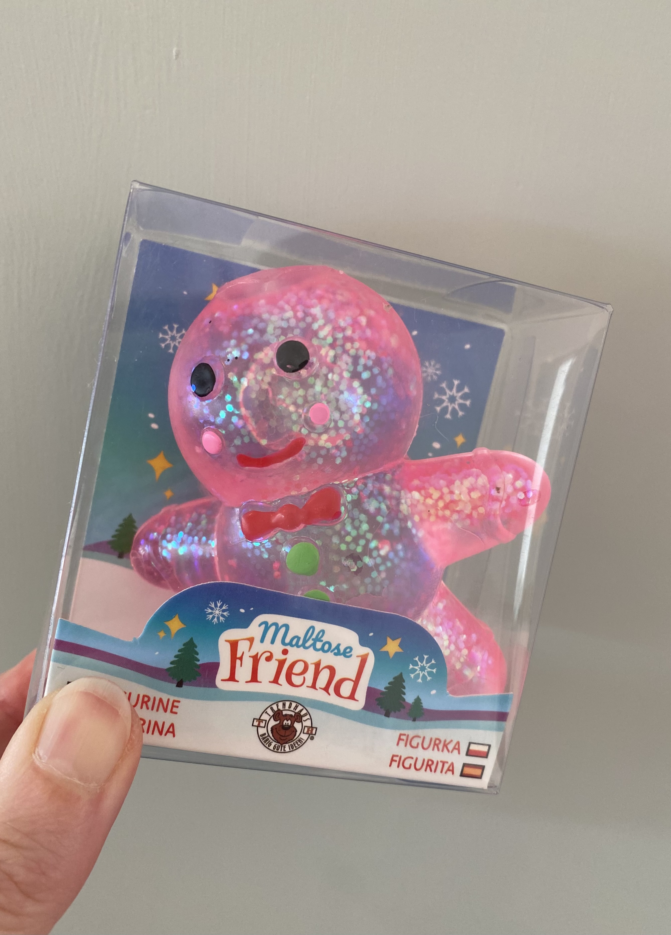 Glitzer Maltose Lebkuchen rosa