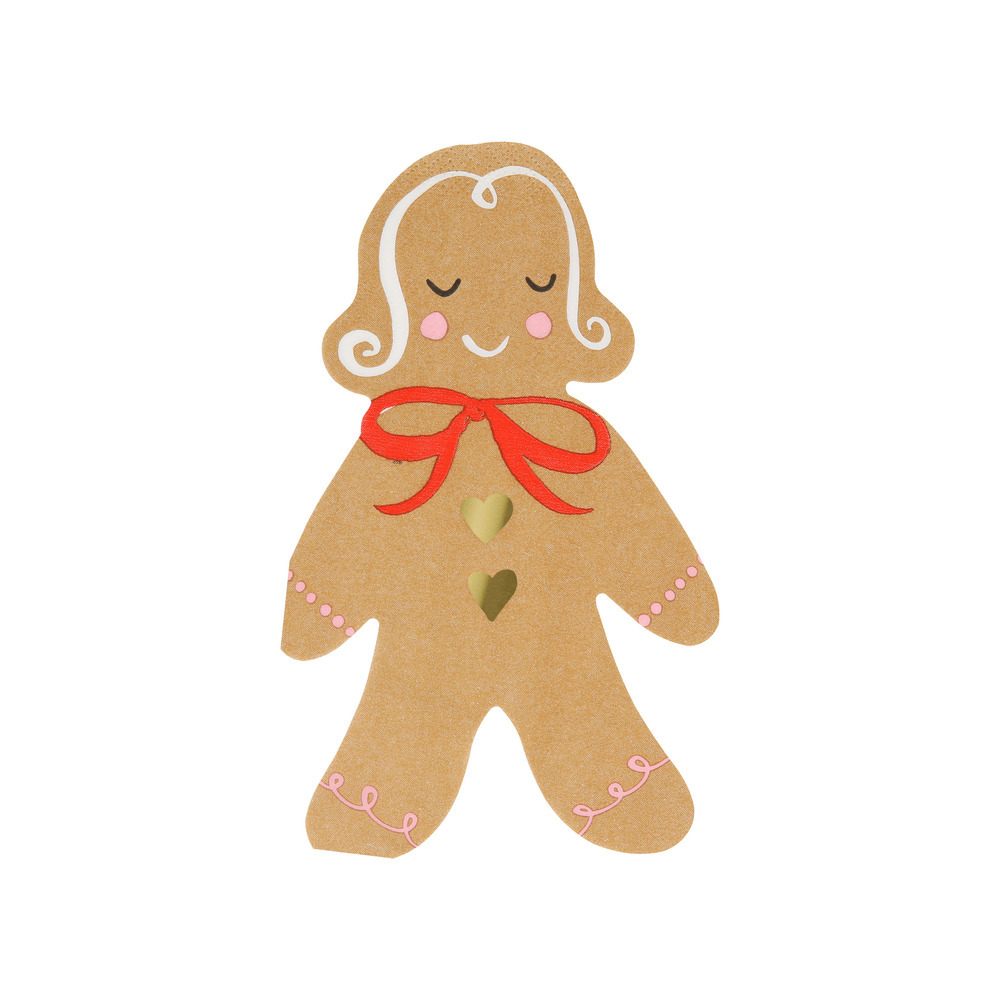 Servietten Gingerbread Set
