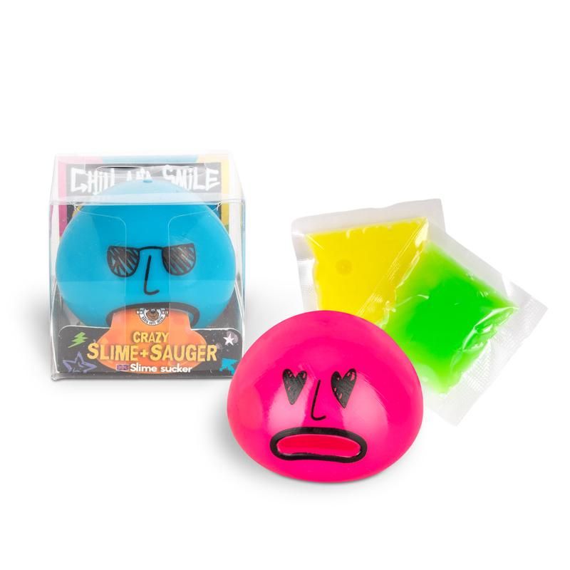 Smiley Slime Sauger blau