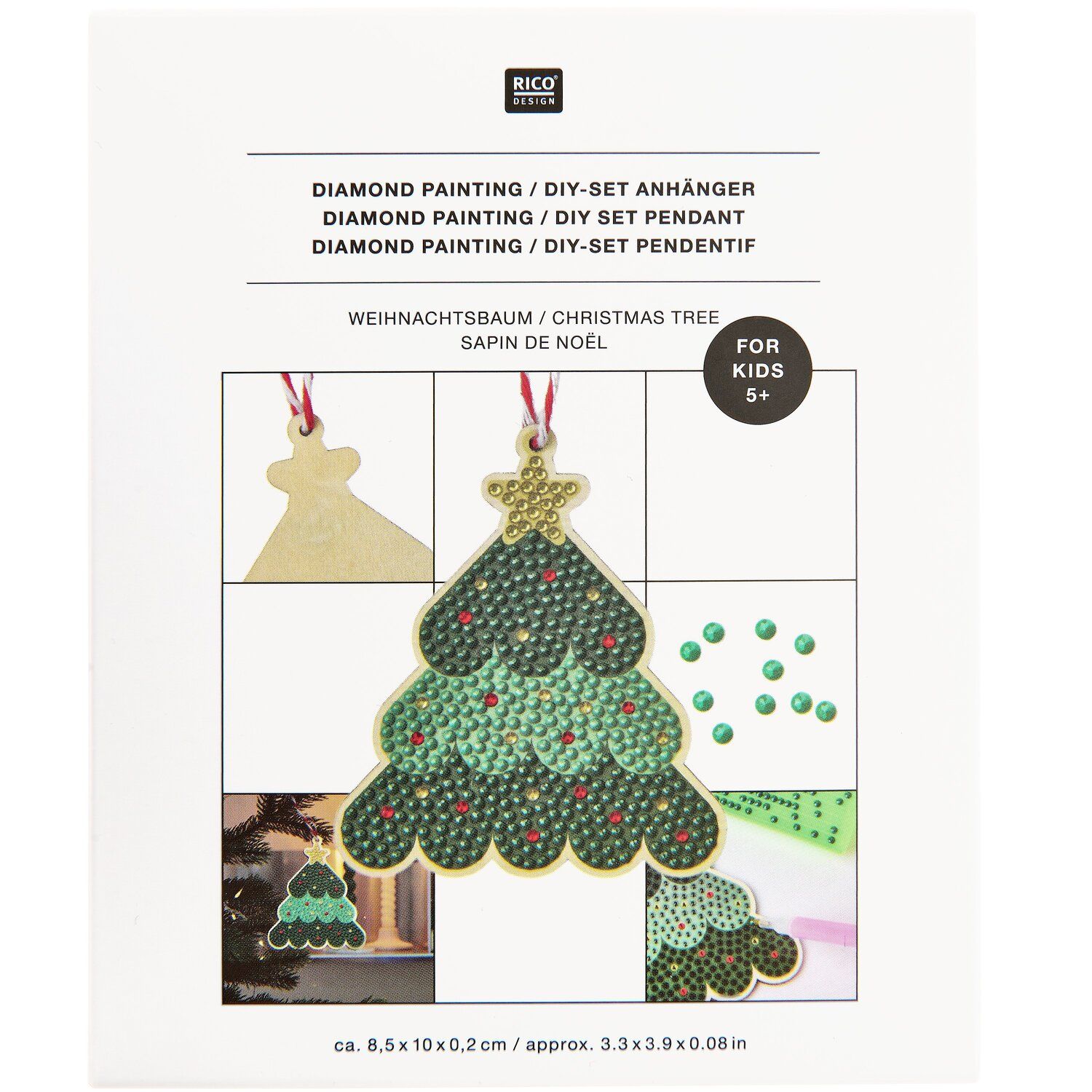 Diamond Painting Set Anhänger Tannenbaum