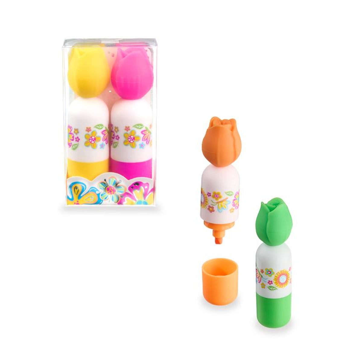 Highlighter Stifte Blume Set