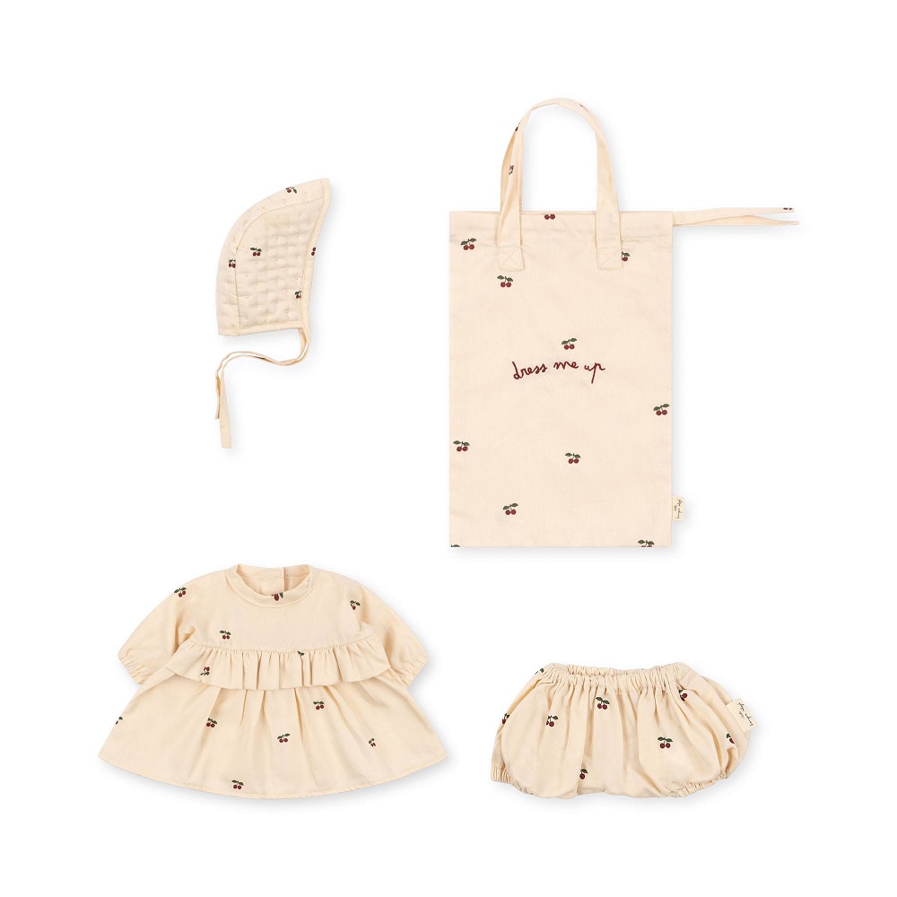 Puppen Kleiderset cherry