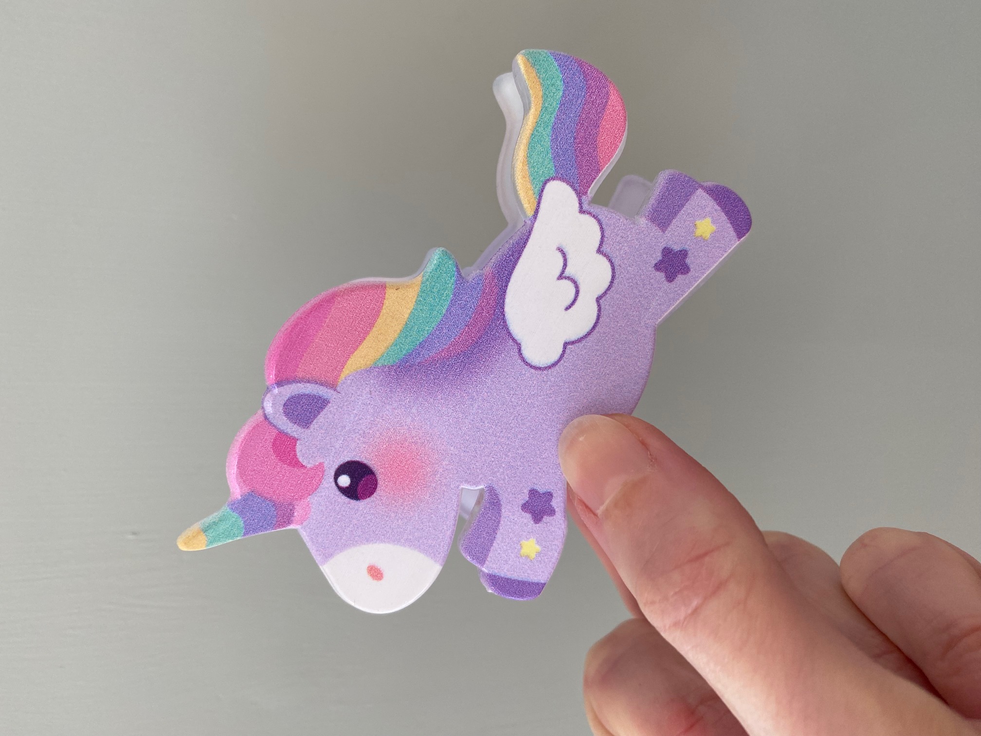 Haarklammer Einhorn lila