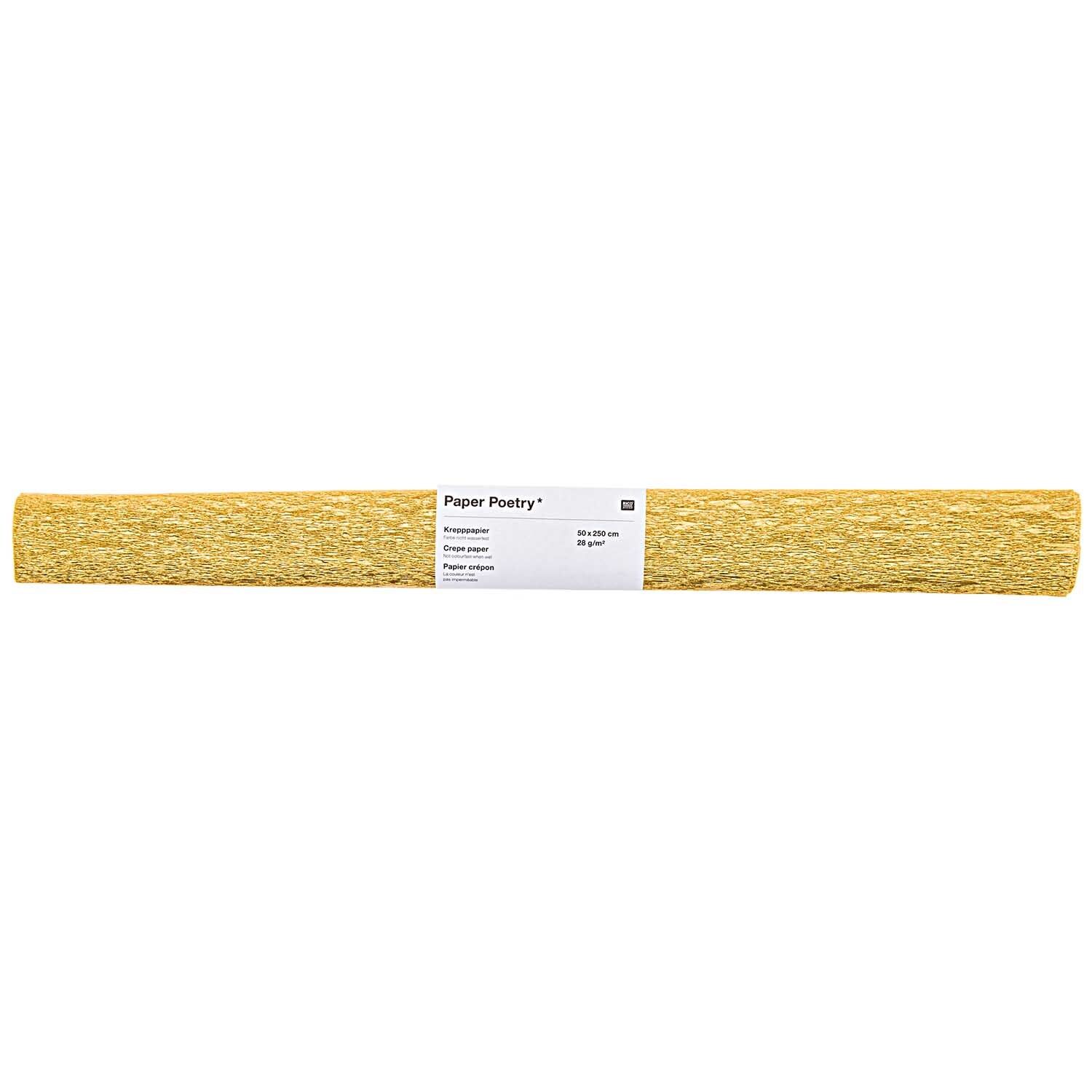 Krepp- Papier gold