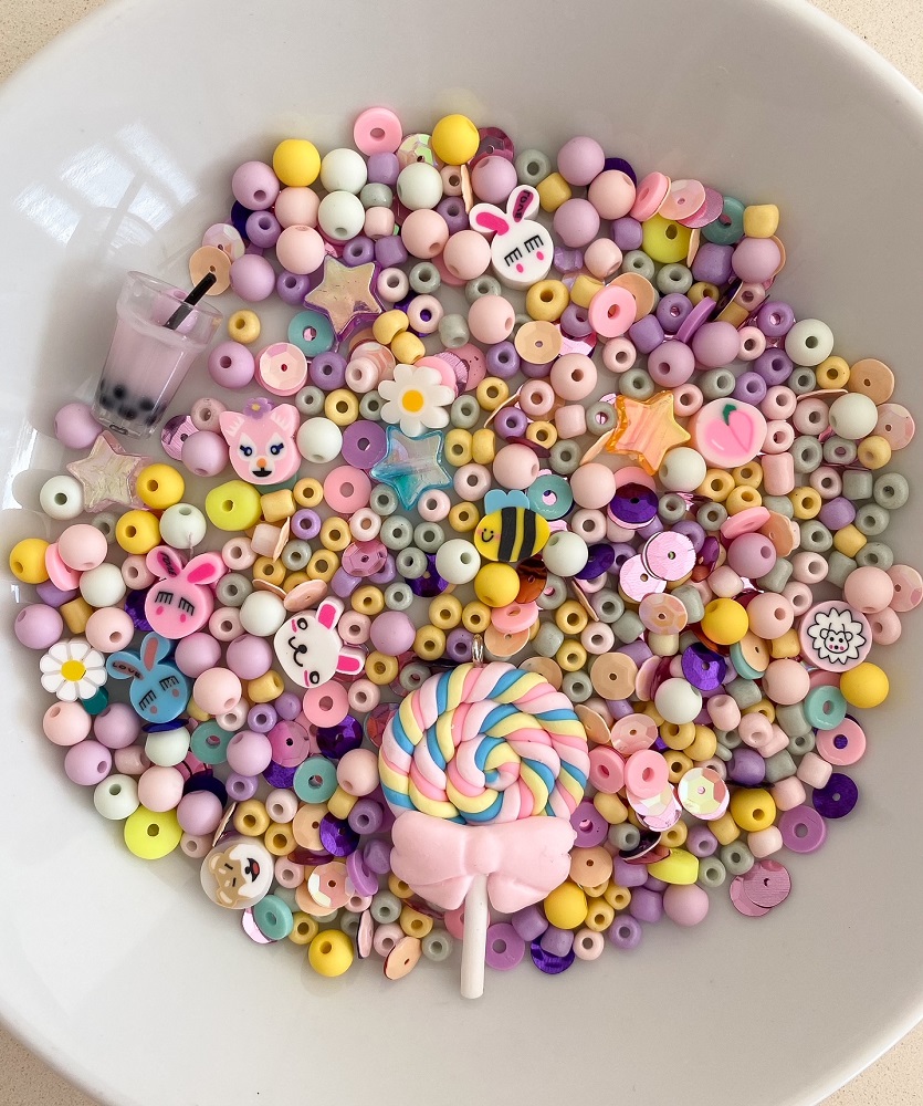 Perlenmix Anhänger Lolli & Cocktail