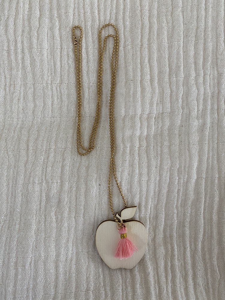 Kette Apfel aus Holz