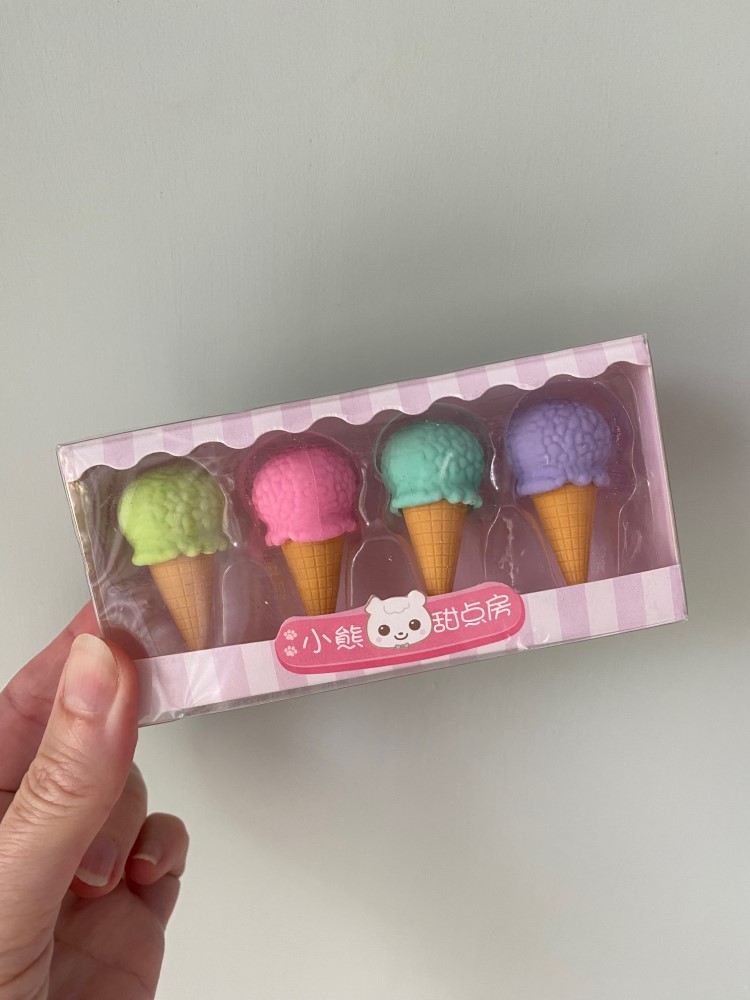 Radierer Set Eiscreme
