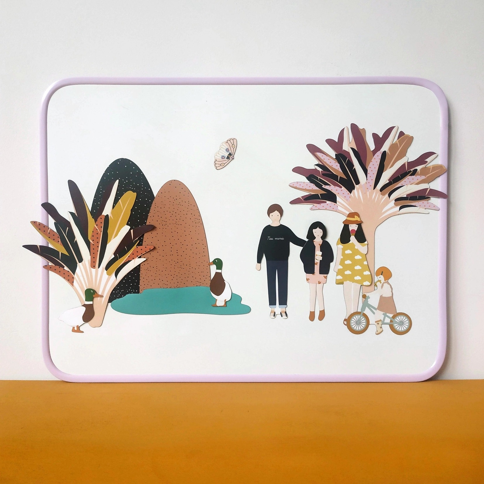Magnetische Tafel flieder