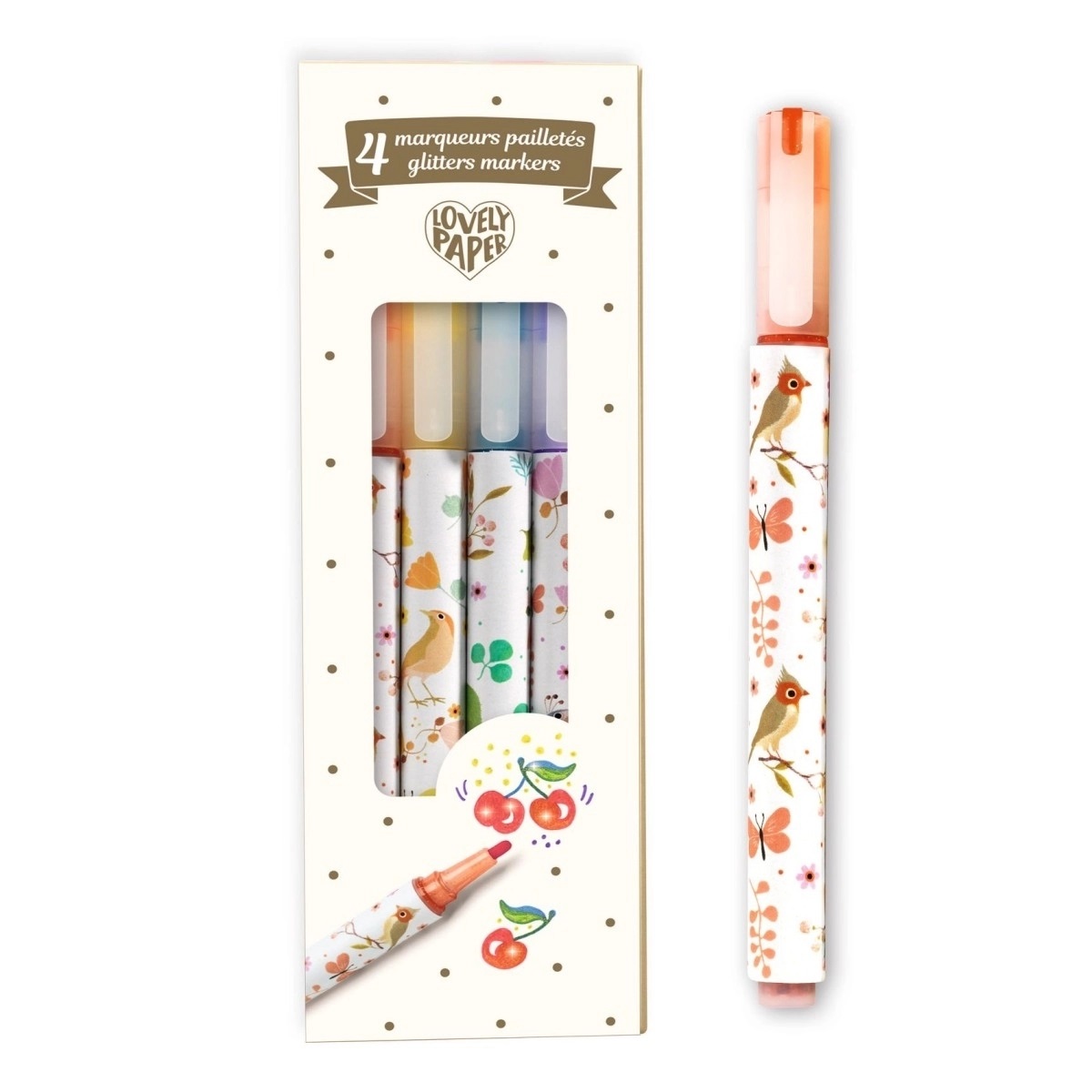 4 Glitzer- Marker Tinou