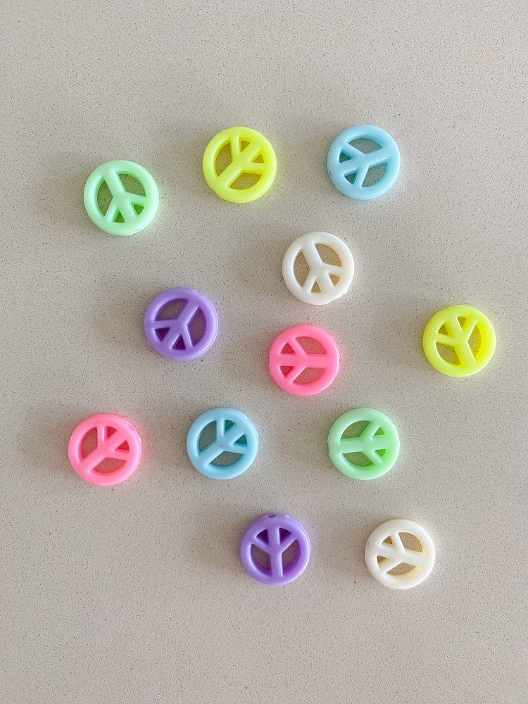 Perlen Mix Peace Symbol