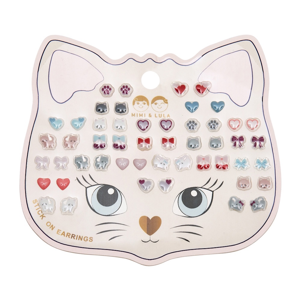Ohrringe zum Aufkleben Kitty