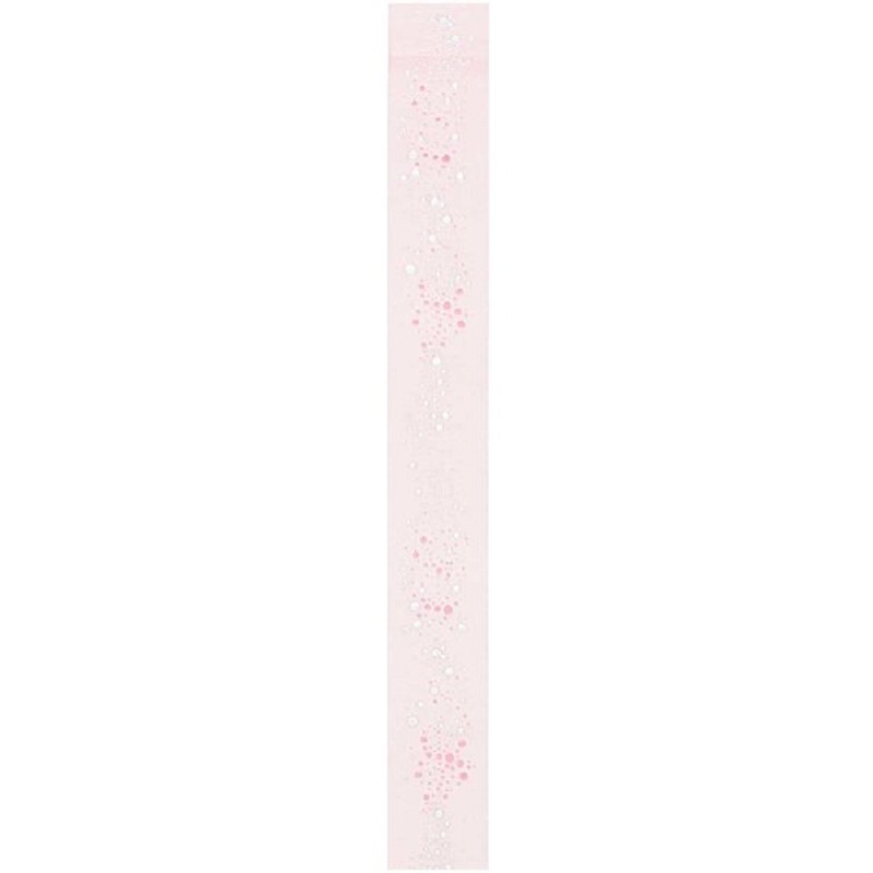 99001-79-55_3_600x600 Geschenkband; hellrosa; Glitzerpunkte in verschiedenen Größen; schmal; länglich.