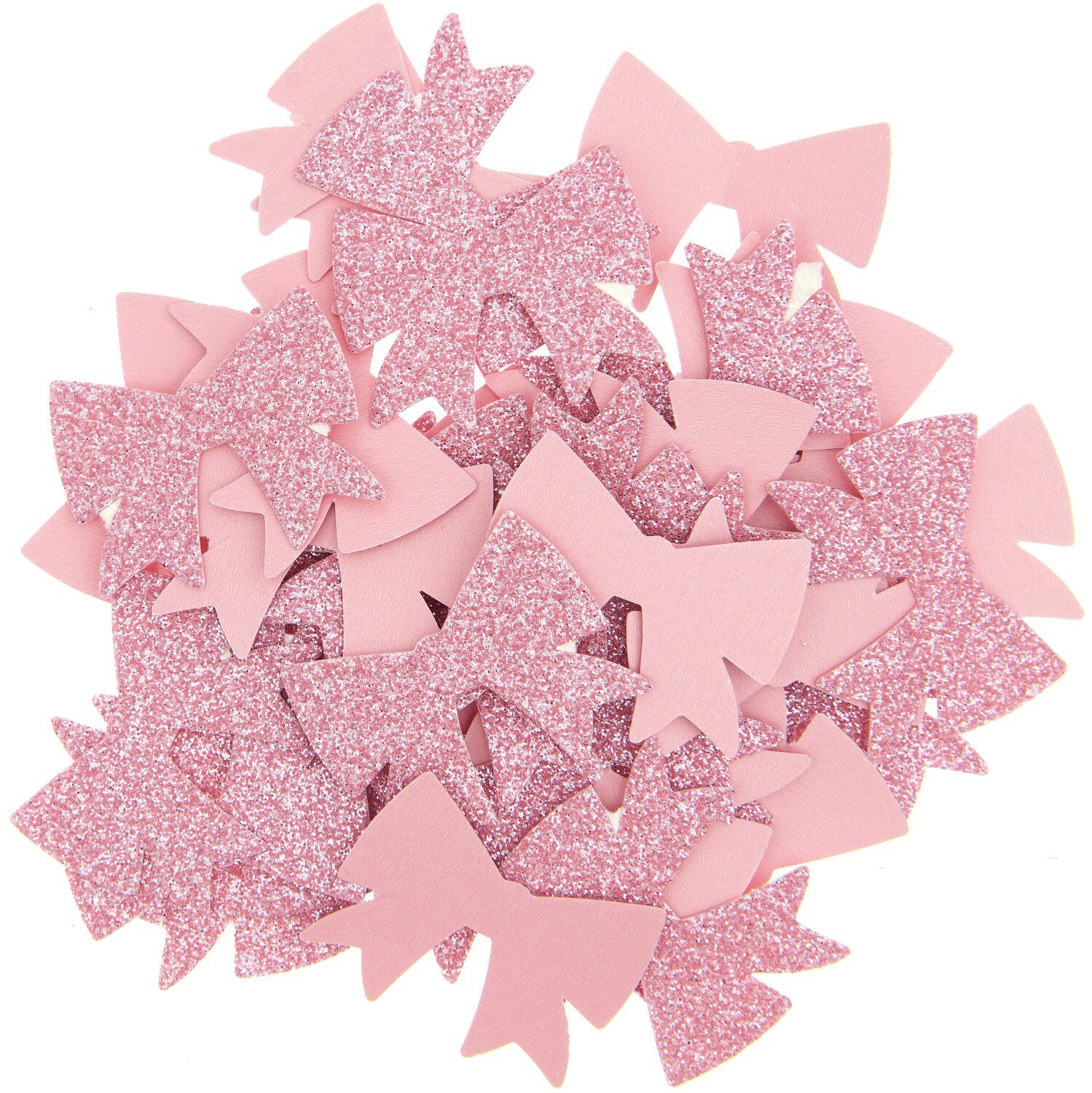 Streudekoration Schleifen rosa Glitzer