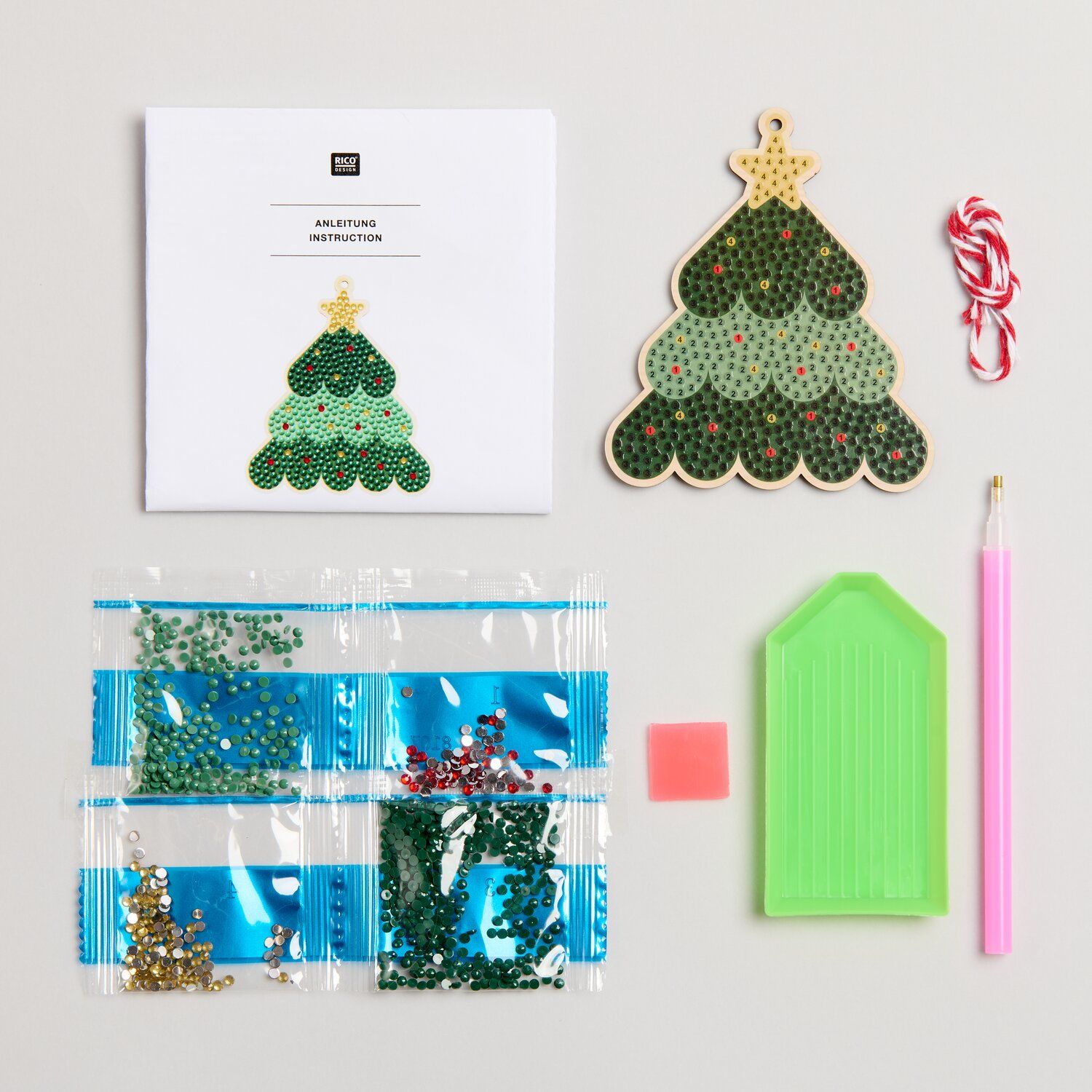 Diamond Painting Set Anhänger Tannenbaum
