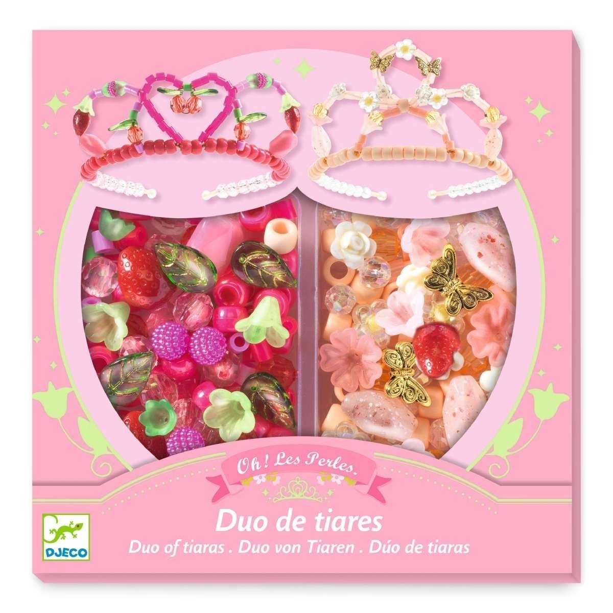 Schmuck basteln: Tiaras rosa