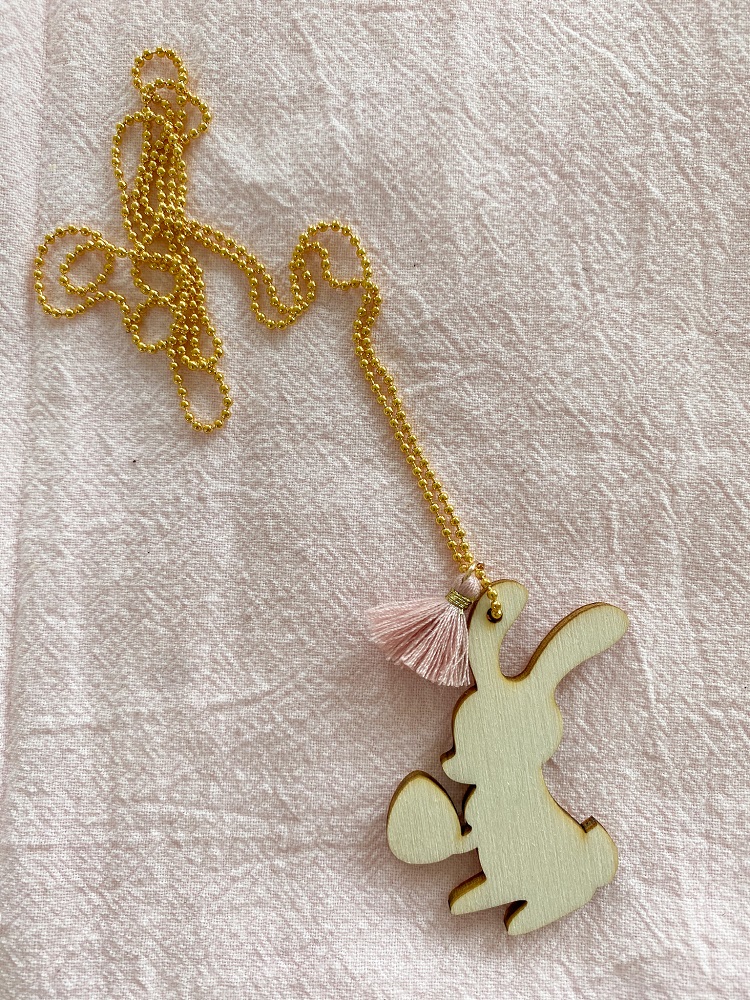 Kette Osterhase altrosa