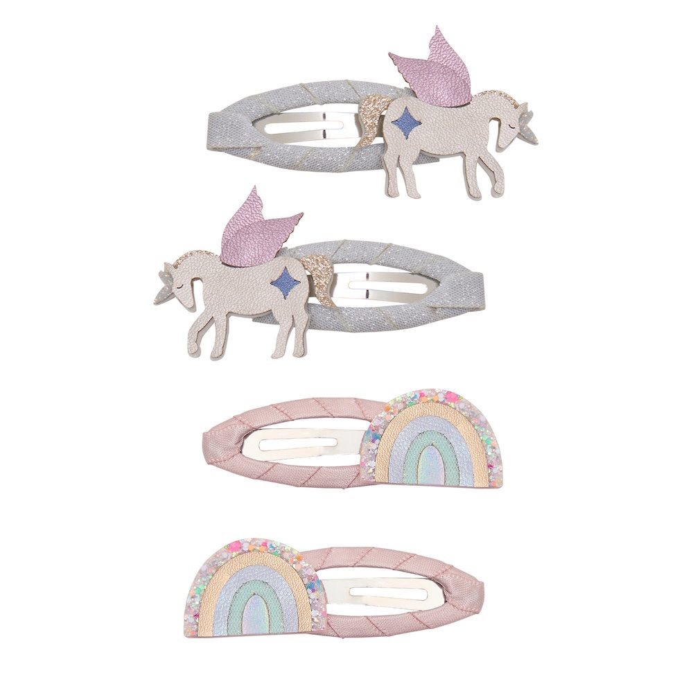 Einhorn & Regenbogen Haarspangen
