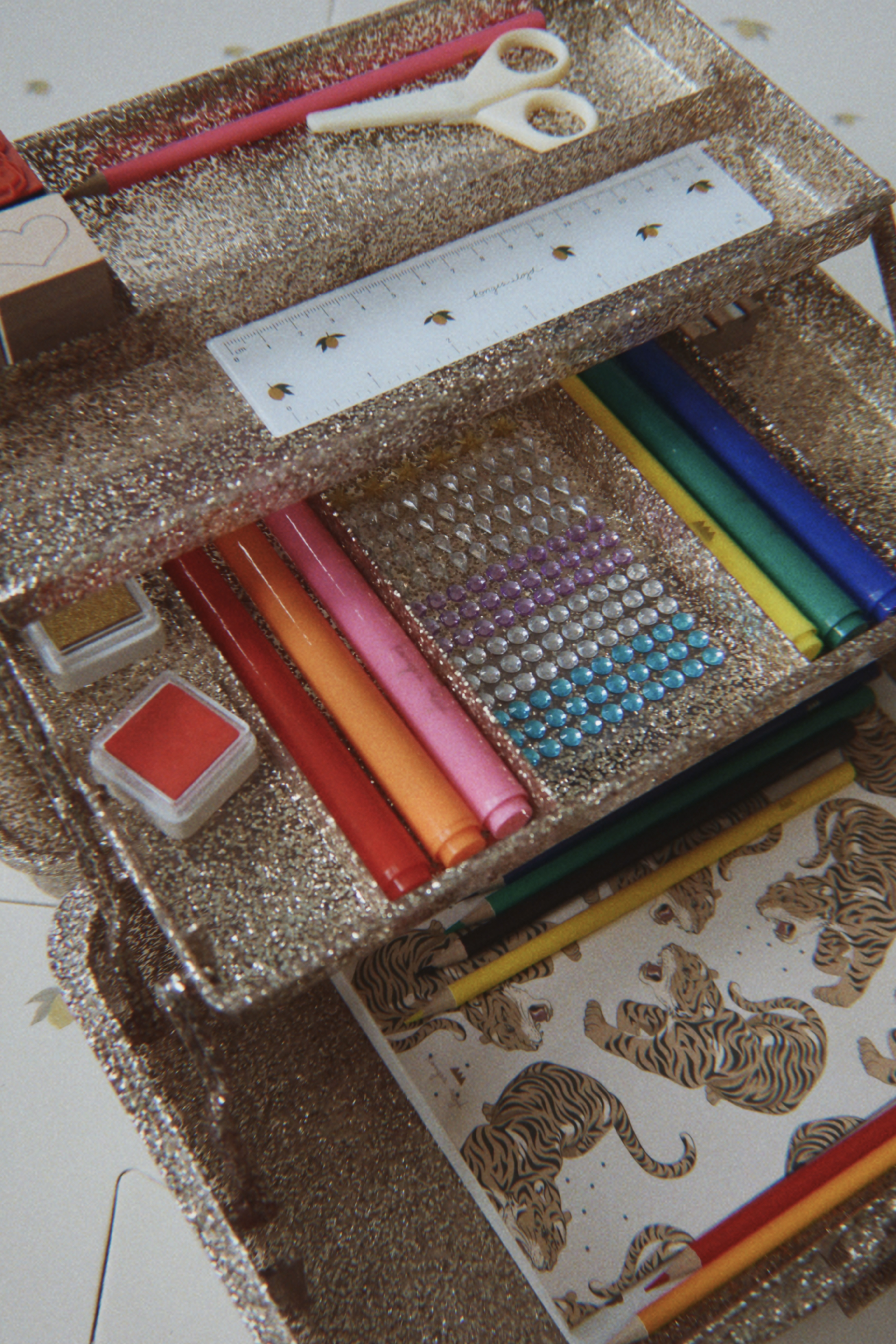 Creative Art Caddy glitter rose