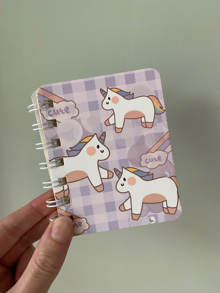 Mini Notizbuch Einhorn 3