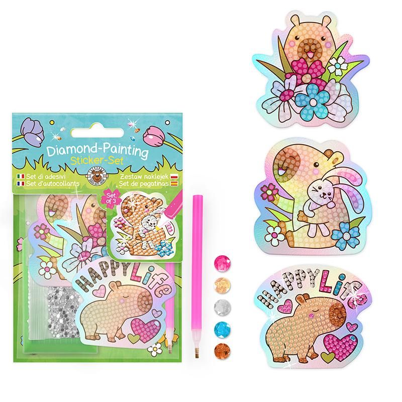 Diamond Painting Sticker Set Capybara