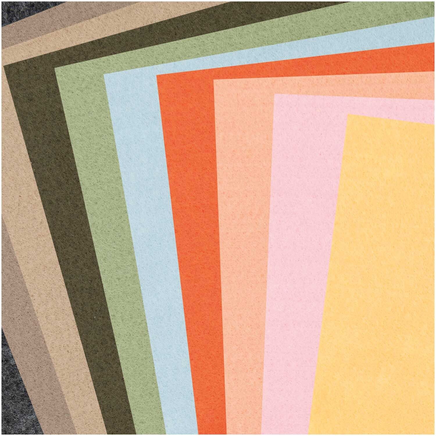 Filzplatten Set erdfarben 10 Platten 20x30 cm