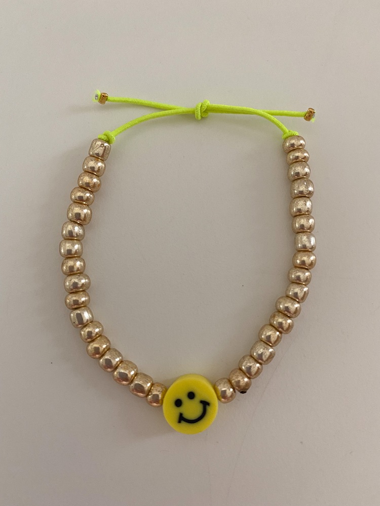 Armband Smiley gelb