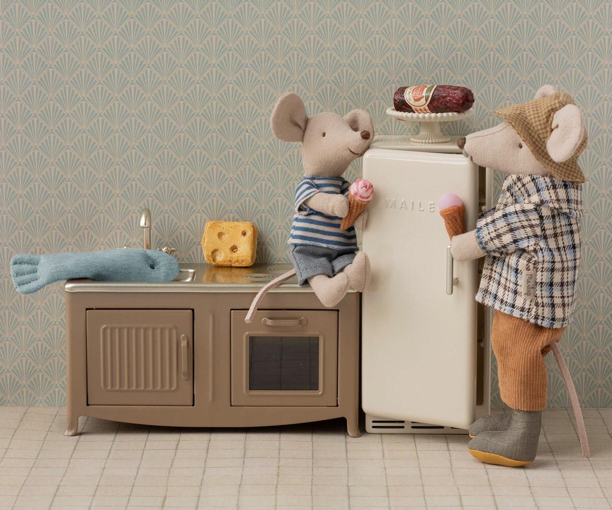 Kühlschrank Maus creme