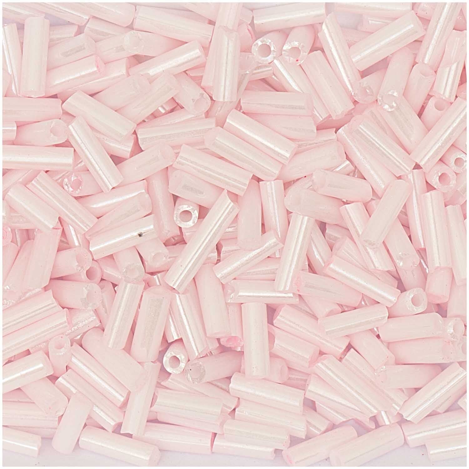Rocailles Stäbchen Perlen rosa