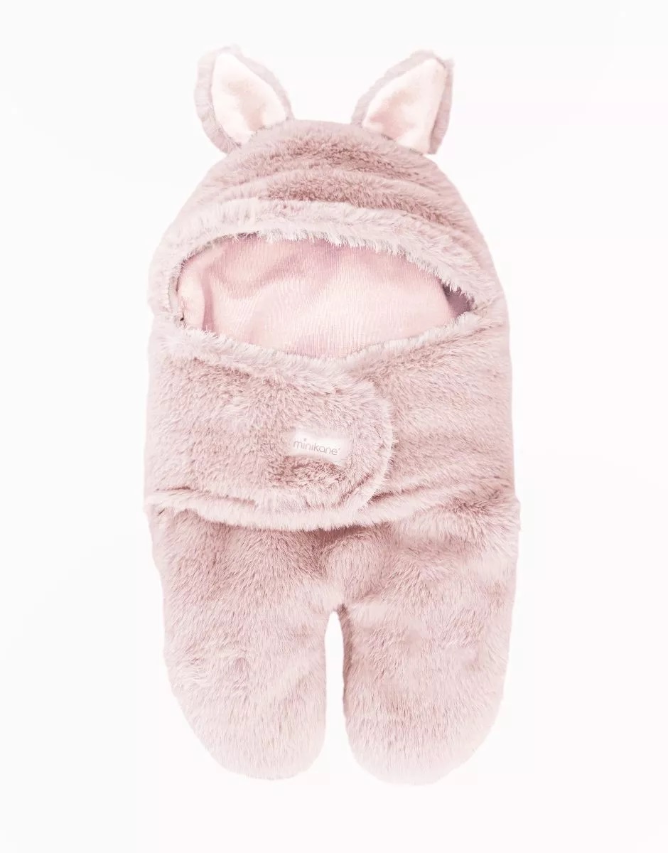 Puppenwagen- Fußsack rosa