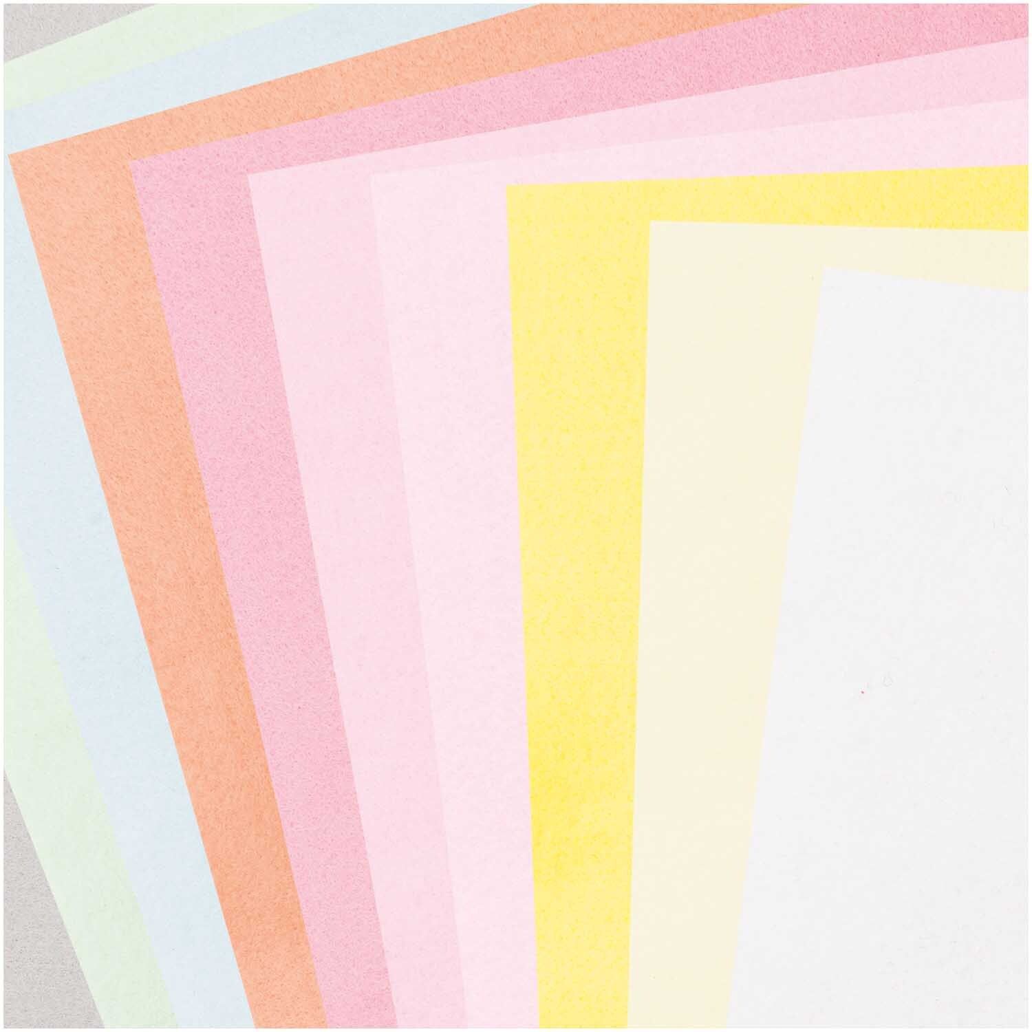Filzplatten Set pastell 10 Platten 20x30 cm
