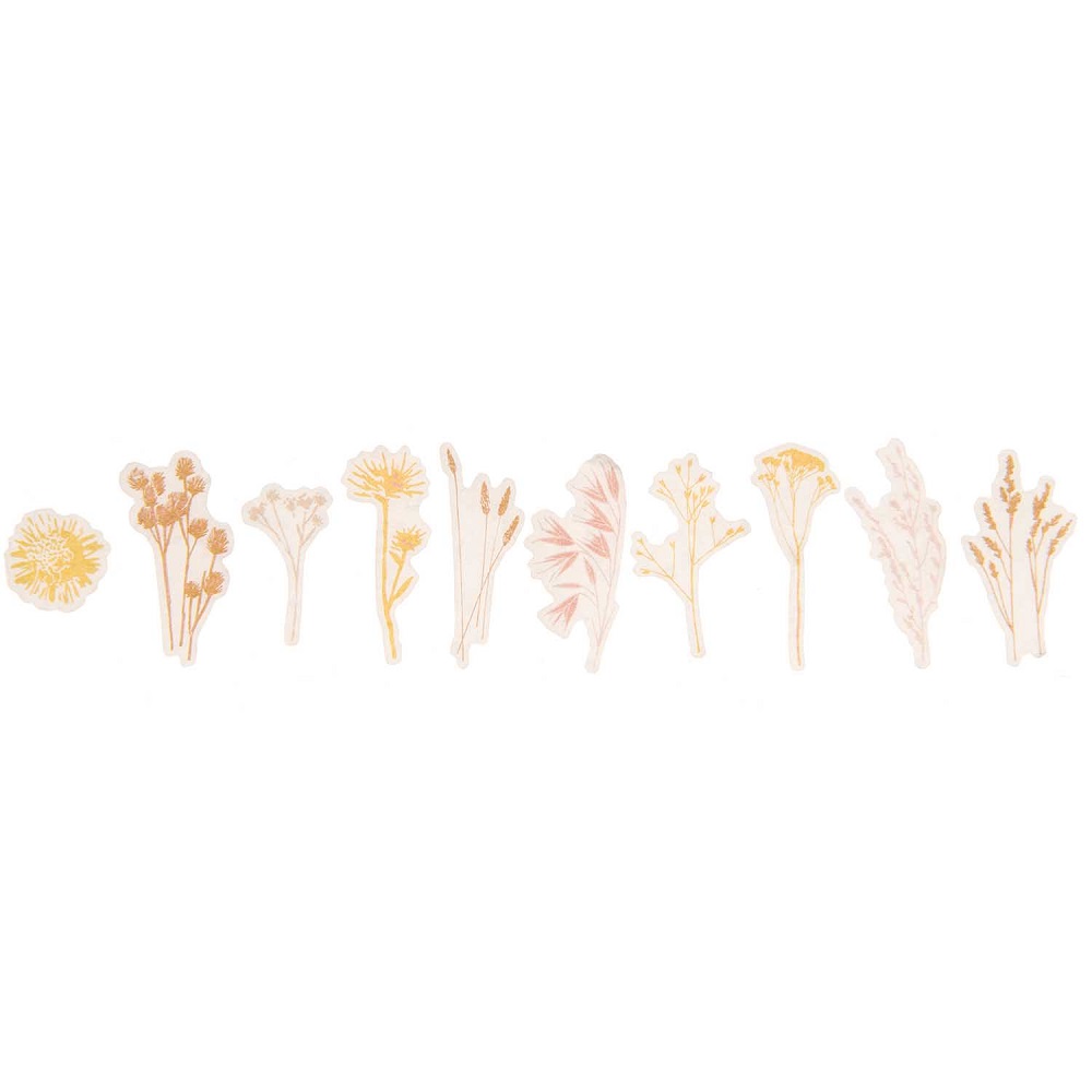 Washi Sticker Trockenblumen