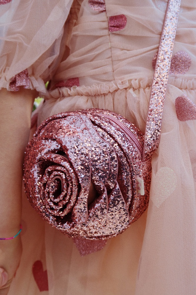 Glitzer-Tasche Rose 