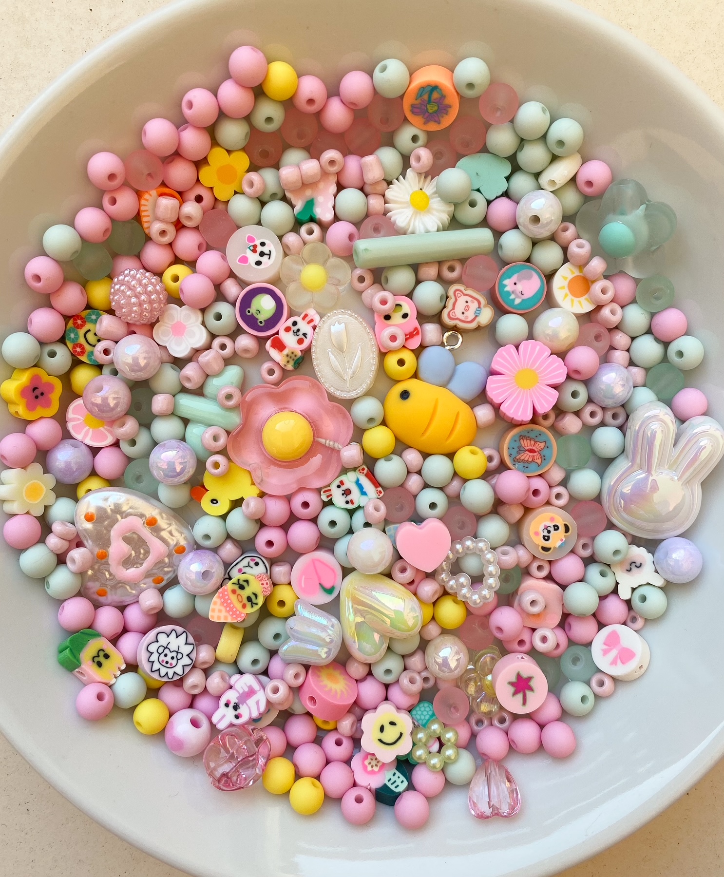 Perlenmix Blume & Biene