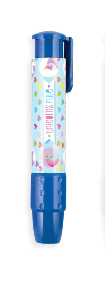 Radiergummistift Einhorn blau