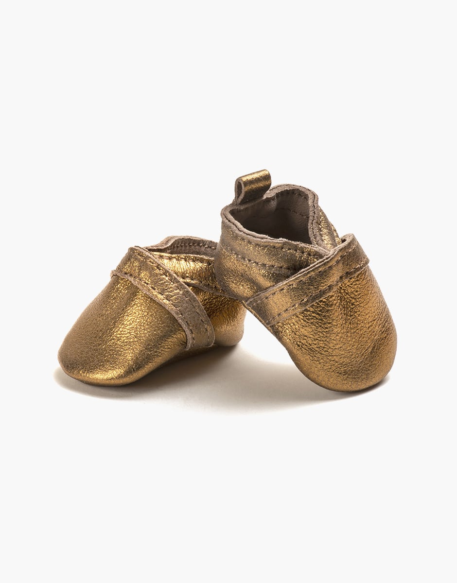 Schuhe dunkelgold