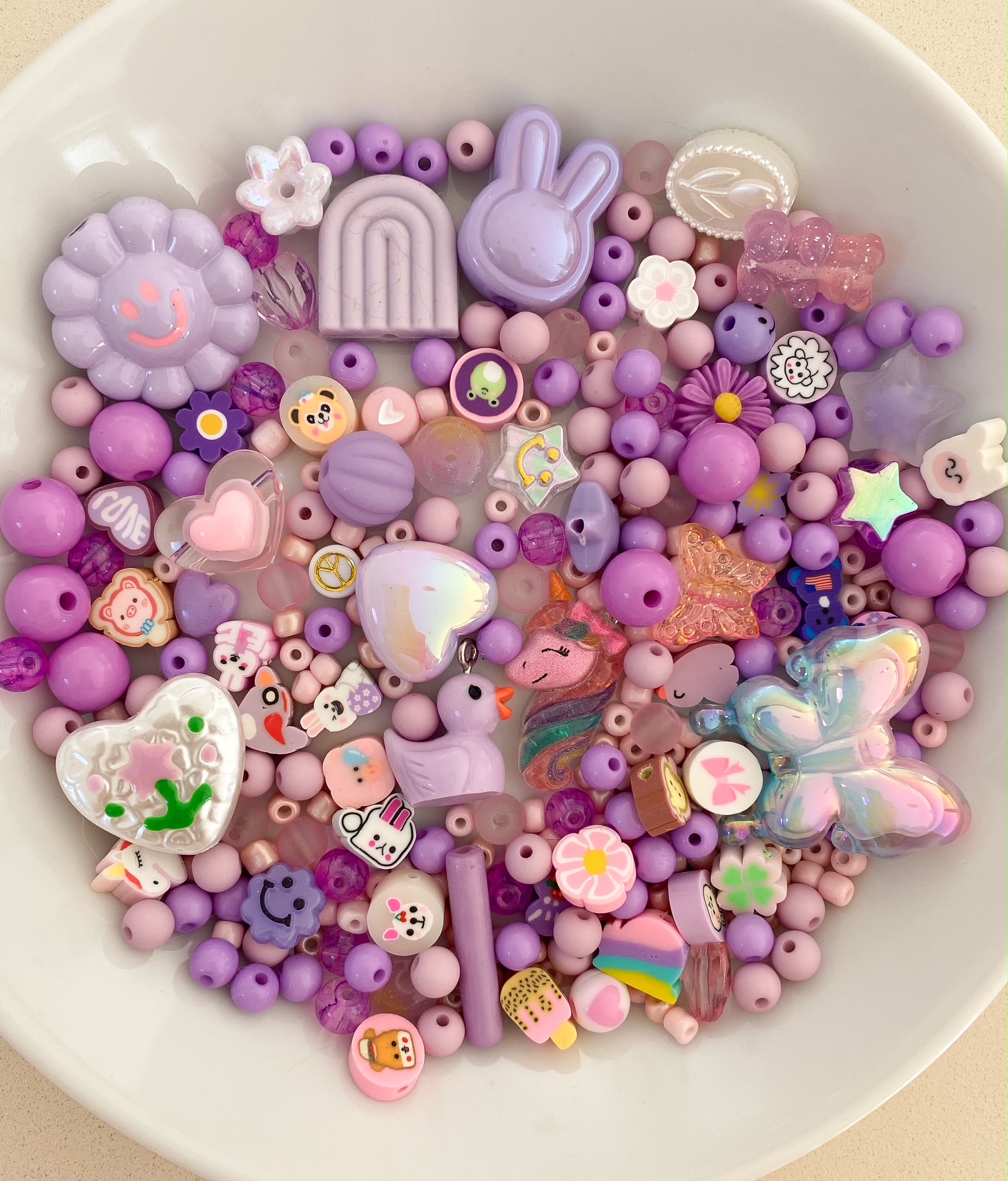 Perlenmix Einhorn & Ente