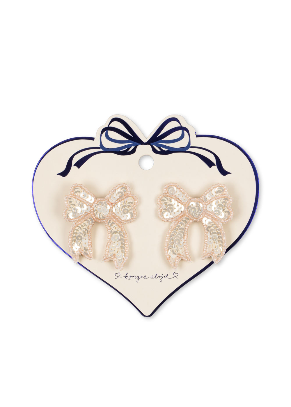 Bow cameo rose Haarspangen beaded Set