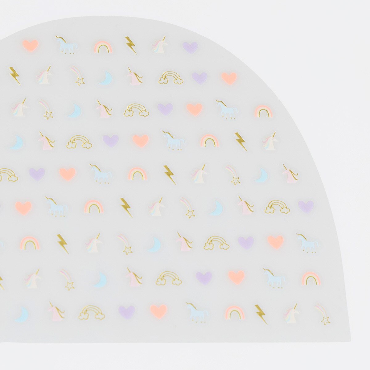 Regenbogen & Einhorn Nagelsticker 200 Stk