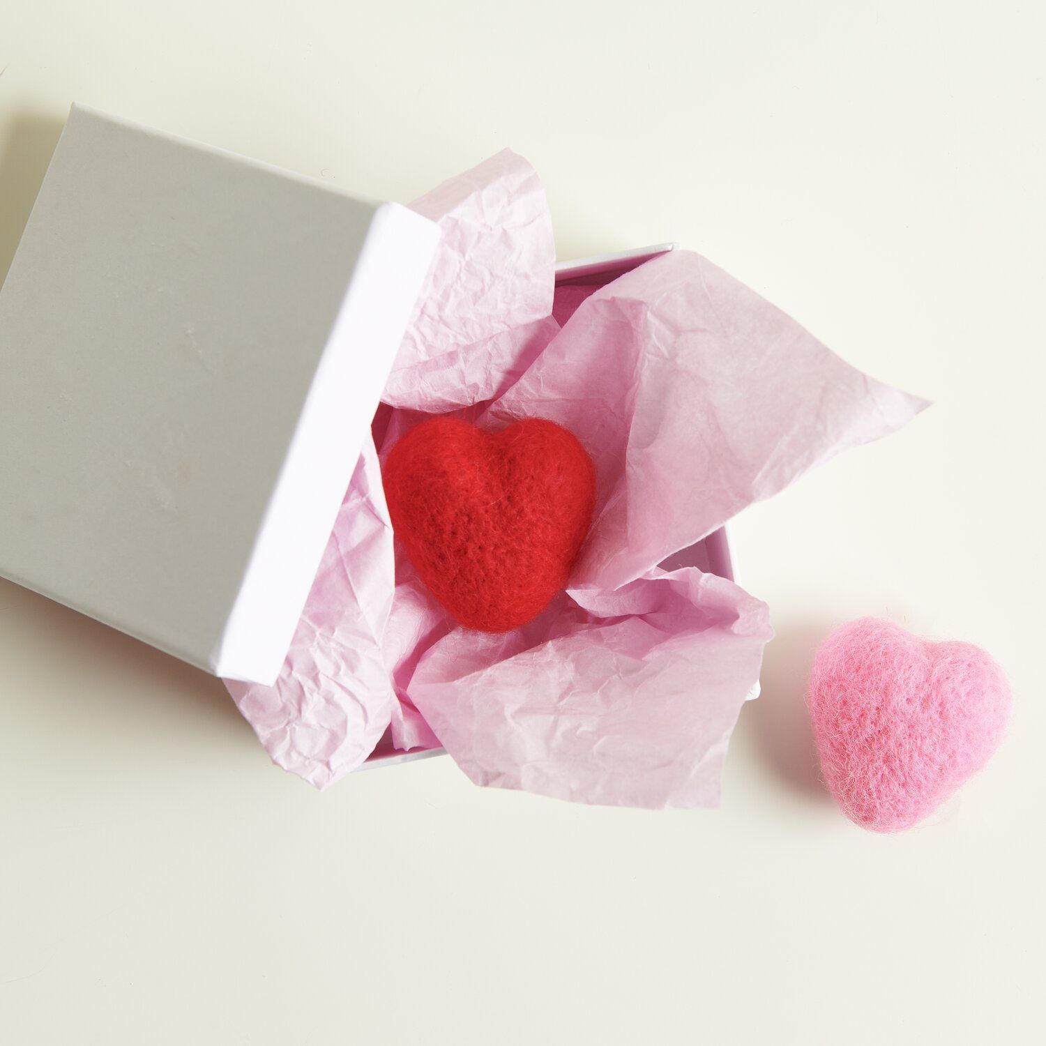 Filz Herz rosa