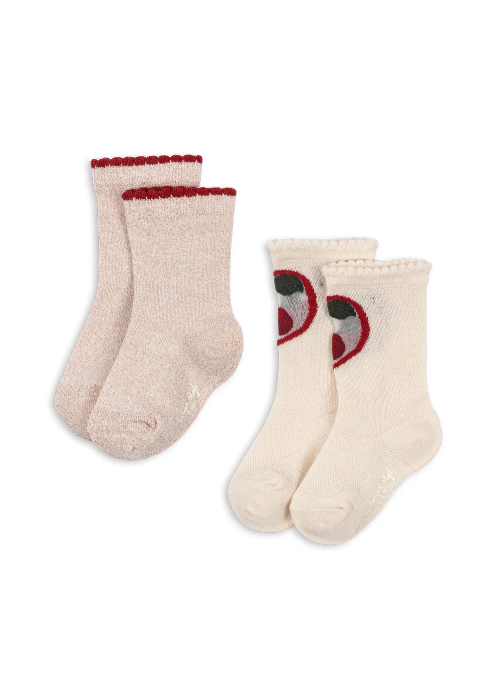 2-er Set Socken cherry/rose 17-18