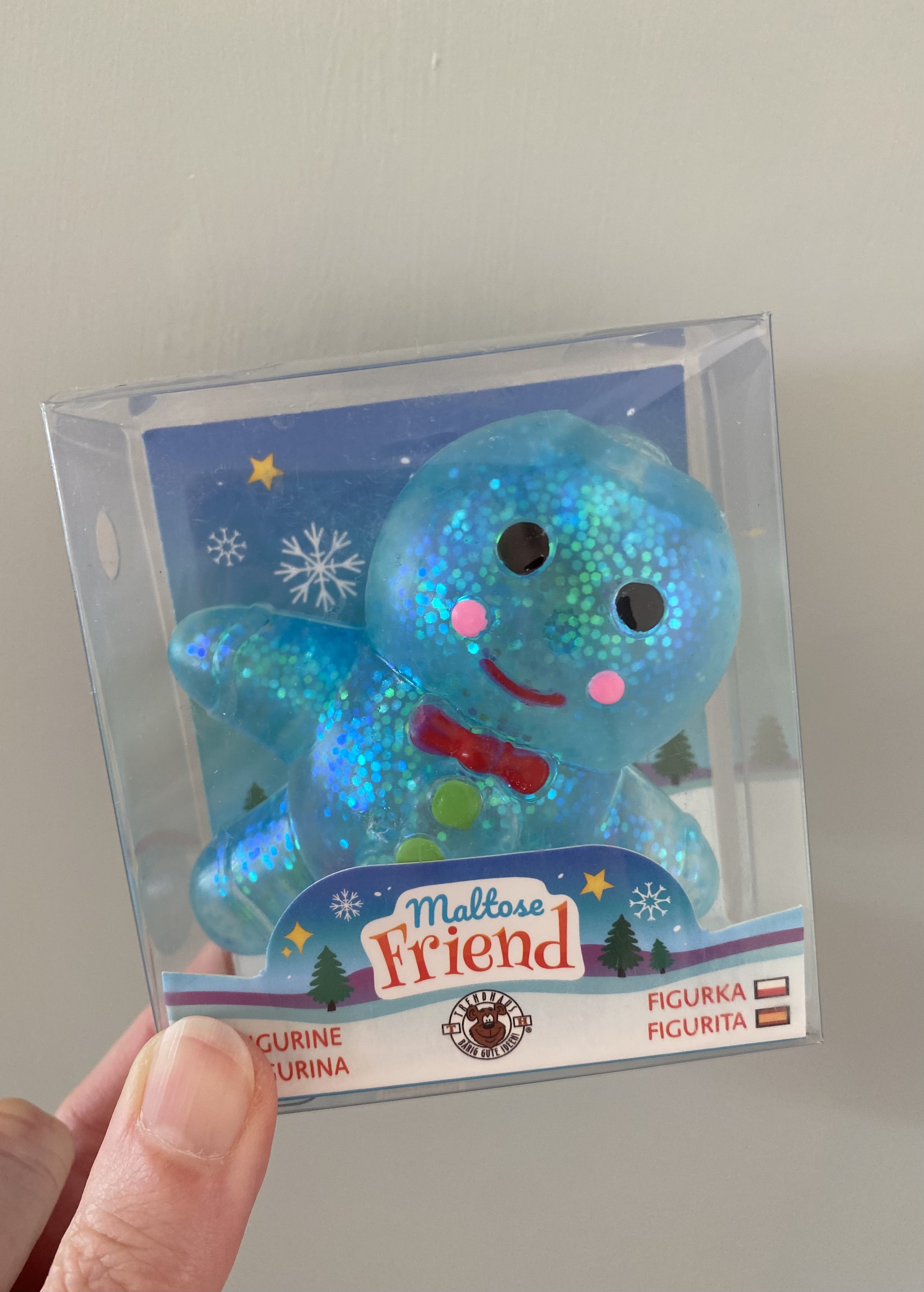 Glitzer Maltose Lebkuchen blau