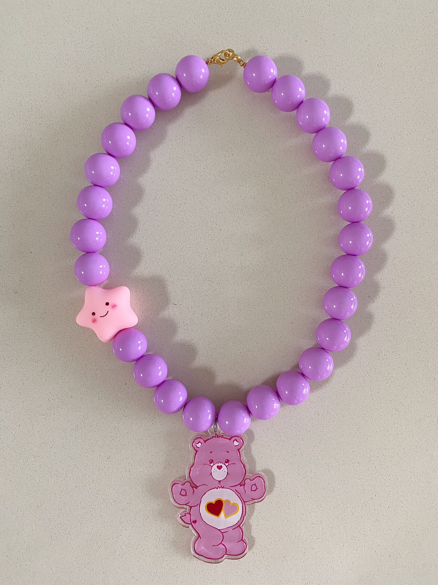 Kette mit Glücksbärchie rosa