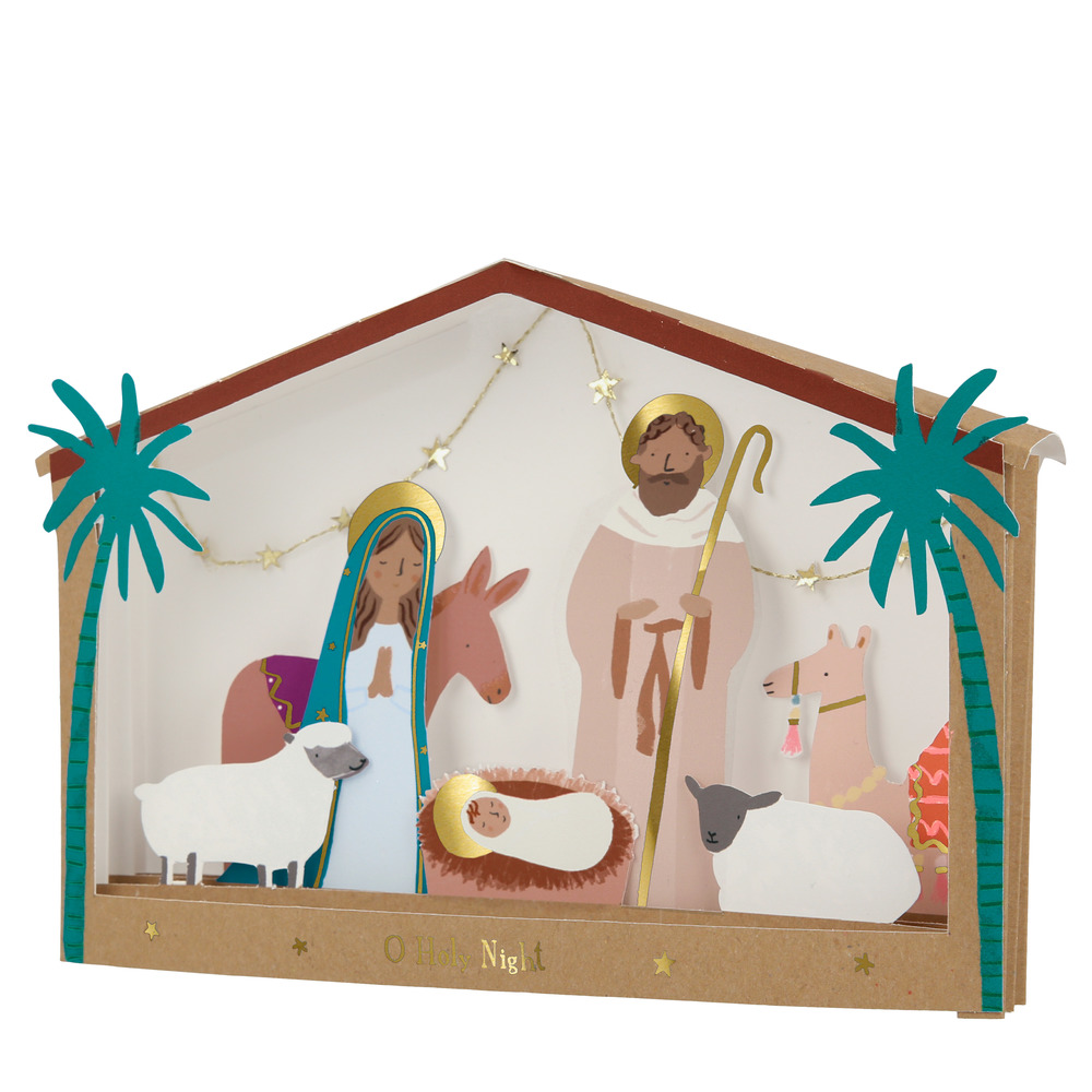 Diorama Weihnachtskarte