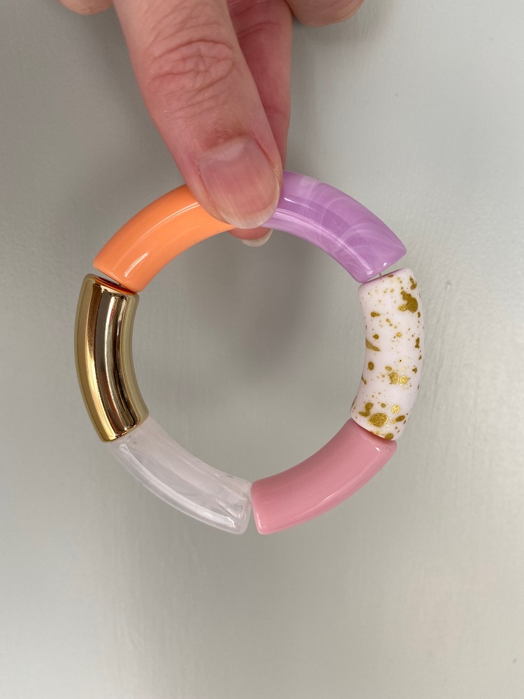 Armband Tube Perlen breit