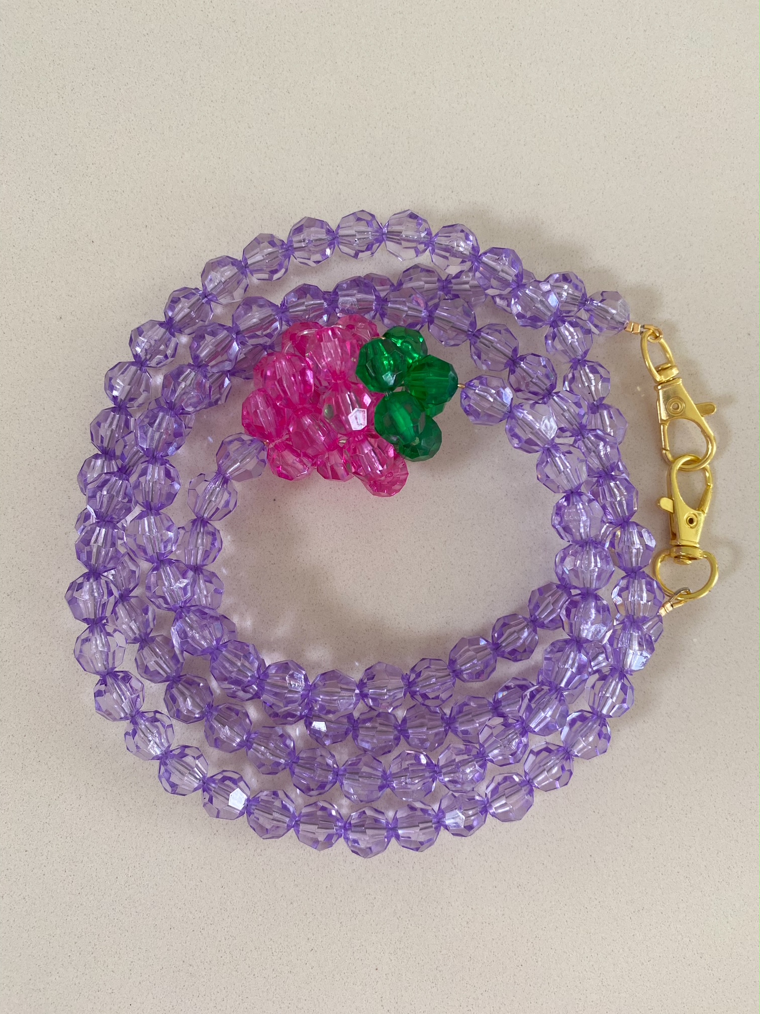 Handykette mit Himbeere