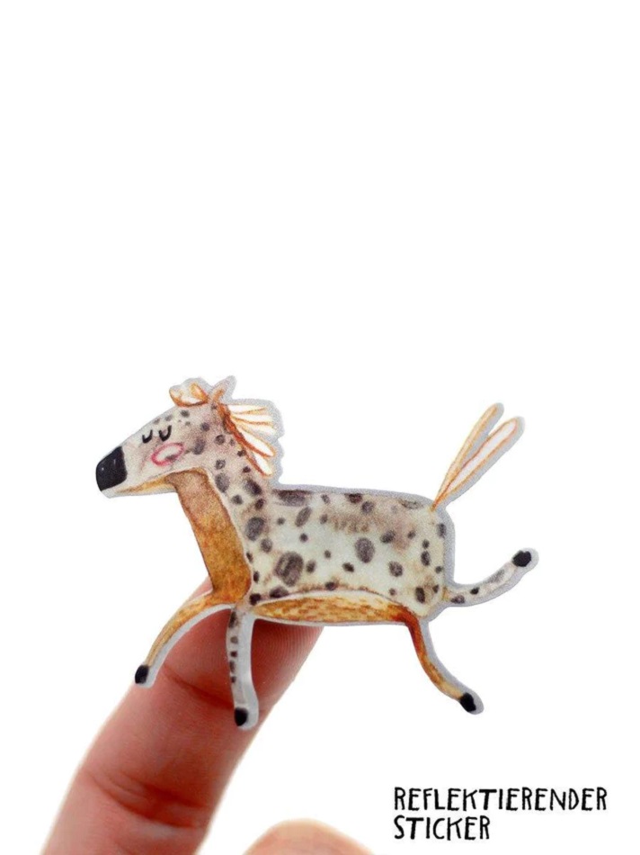 Reflektierender Sticker Pferd 3er Set