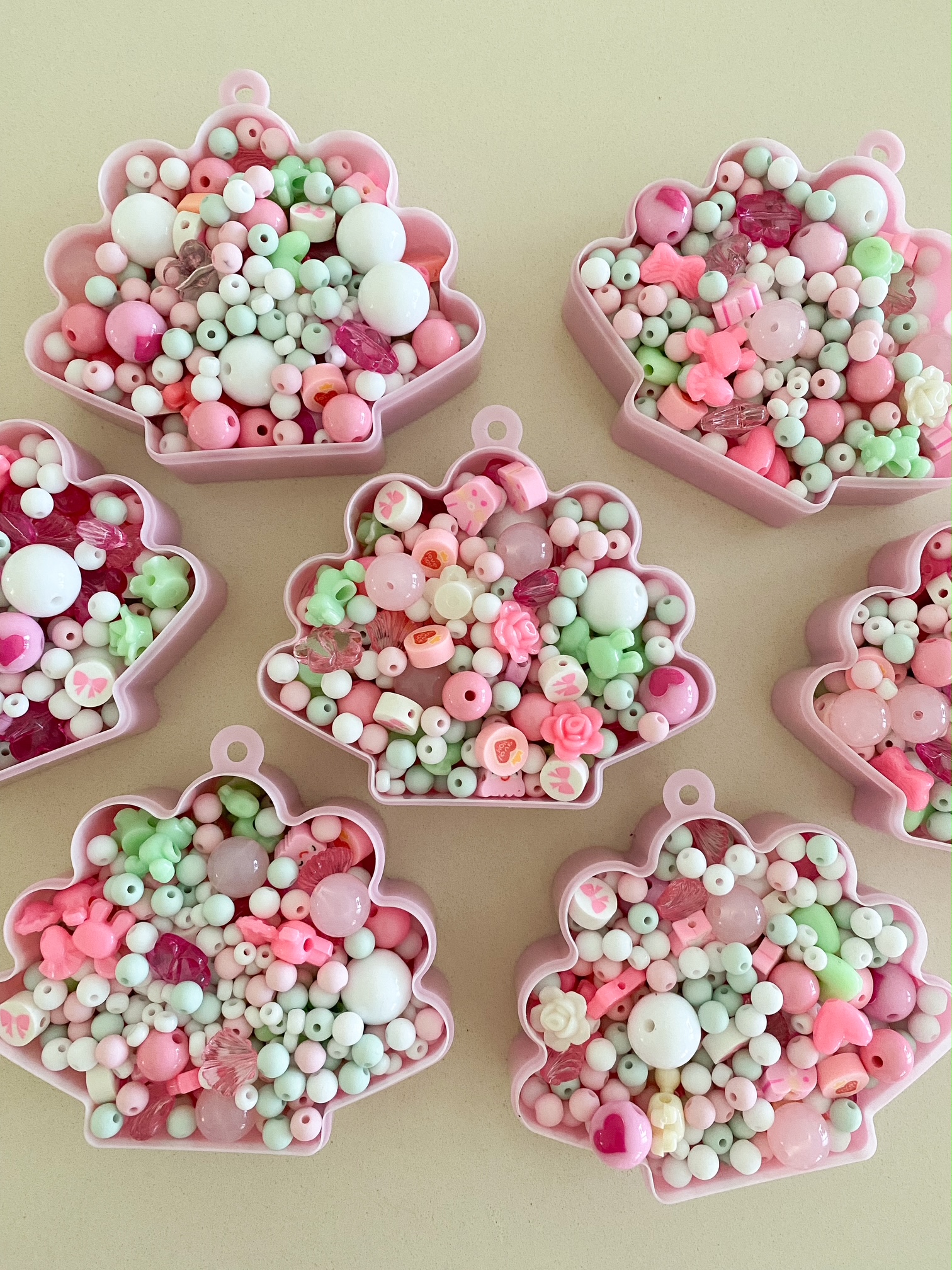 Perlenmix mit Muschelbox